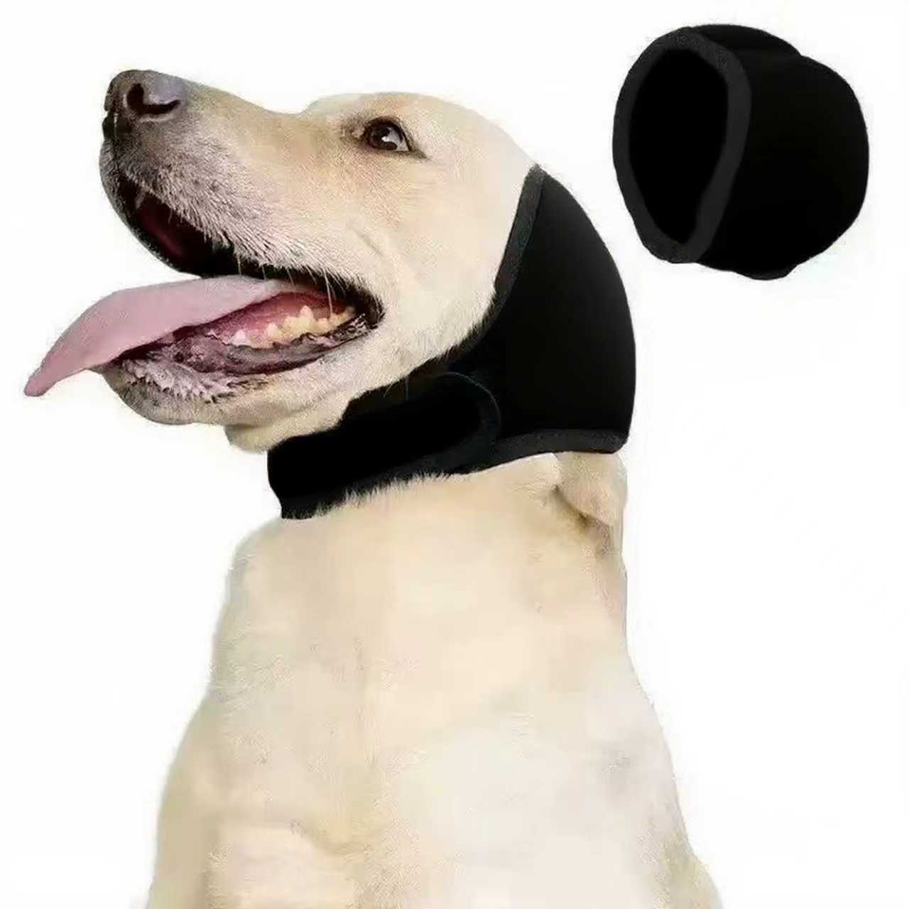 Premium Dog Calming Hood | Noise-Reducing, Waterproof Ear Protection for Swimming, Grooming & Travel