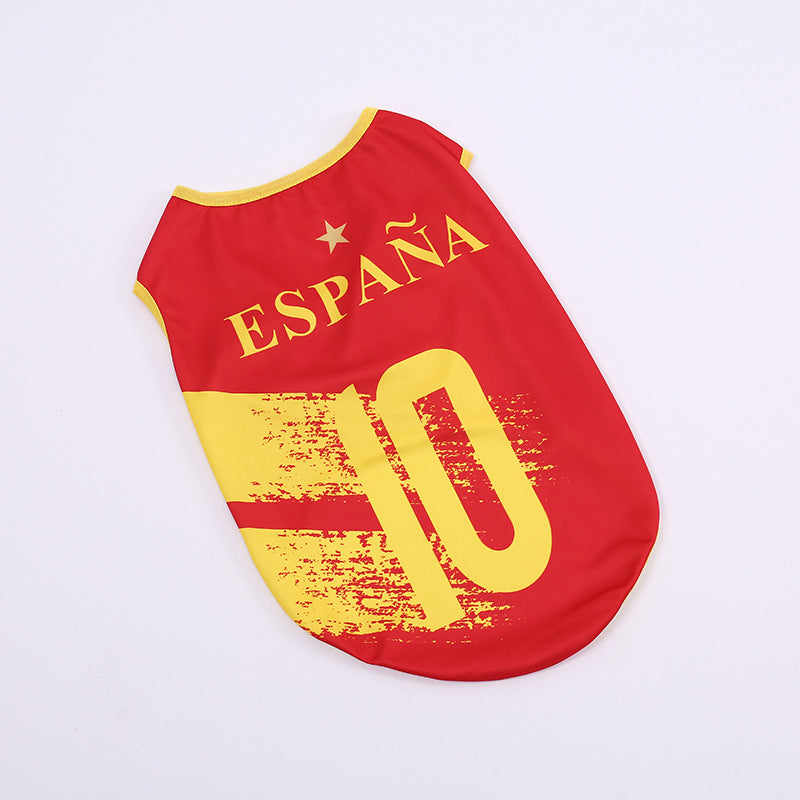 Football Team Dog Jersey Vest