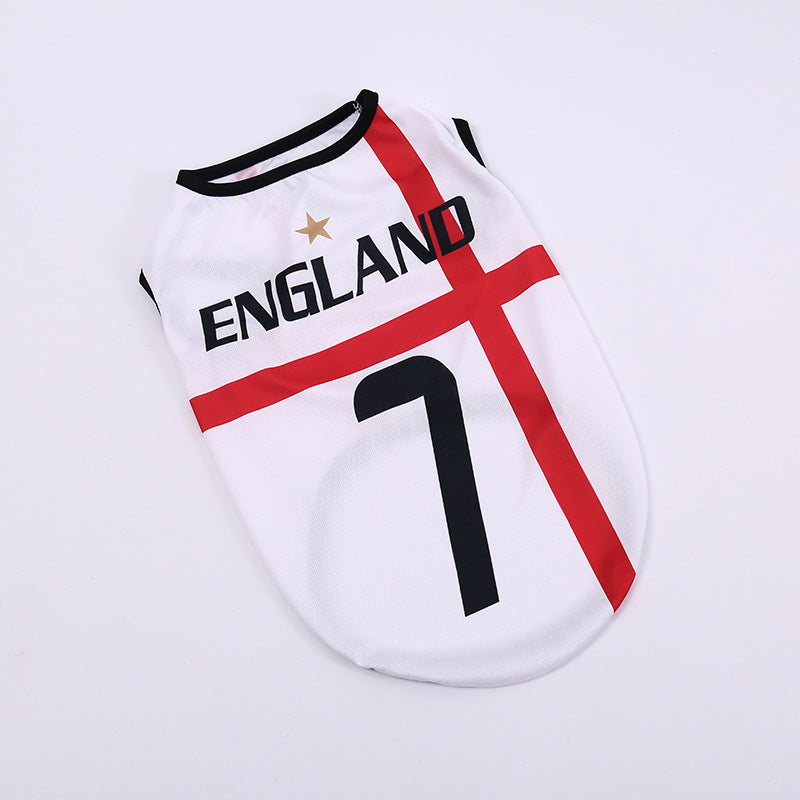 Football Team Dog Jersey Vest