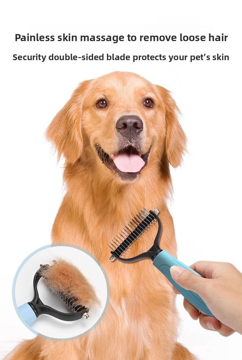 Double-Sided Pet Dematting & Grooming Comb (Cats & Dogs)