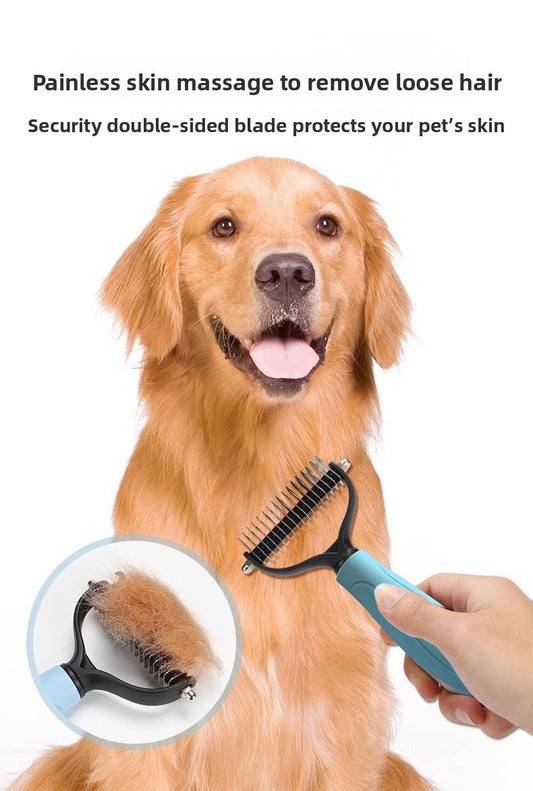 Double-Sided Pet Dematting & Grooming Comb (Cats & Dogs)