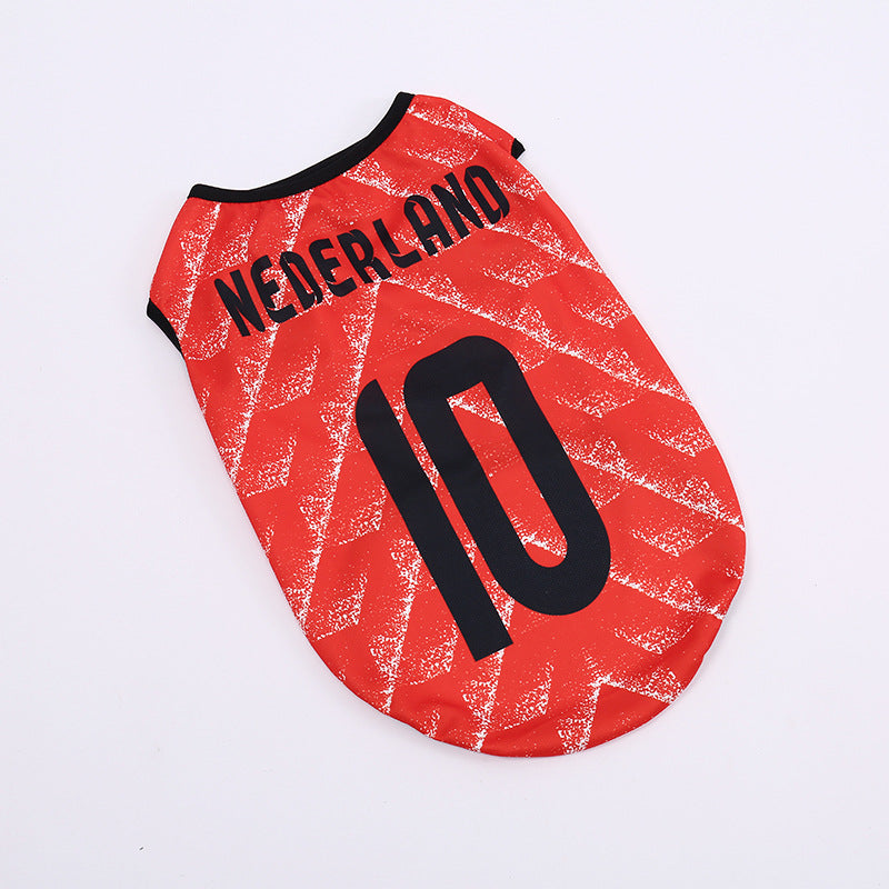 Football Team Dog Jersey Vest