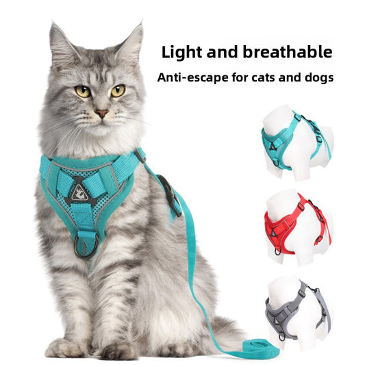 Soft Adjustable Harness & Leash for Small Pets