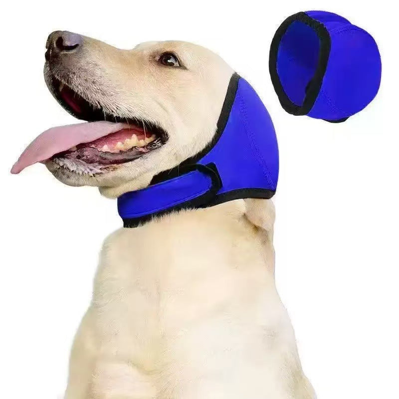Premium Dog Calming Hood | Noise-Reducing, Waterproof Ear Protection for Swimming, Grooming & Travel