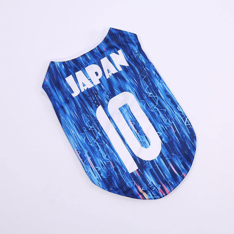 Football Team Dog Jersey Vest