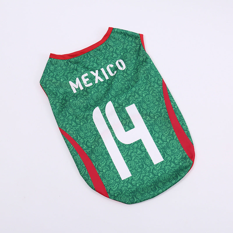 Football Team Dog Jersey Vest