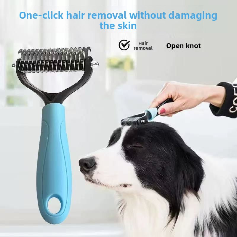 Double-Sided Pet Dematting & Grooming Comb (Cats & Dogs)