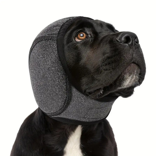 Premium Dog Calming Hood | Noise-Reducing, Waterproof Ear Protection for Swimming, Grooming & Travel