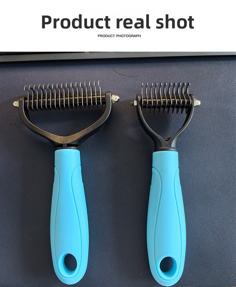 Double-Sided Pet Dematting & Grooming Comb (Cats & Dogs)