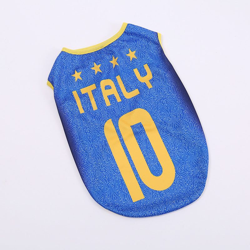 Football Team Dog Jersey Vest